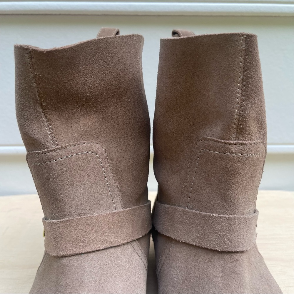 Joie Hoxton Cement Suede moto boots 38.5 - Picture 5 of 16